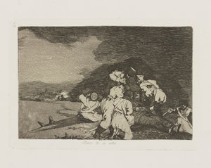 Bien te se est?. (Ti sta bene.), pl. 6 dalla serie Los desastres de la guerra (I disastri della guerra) da Francisco de Goya