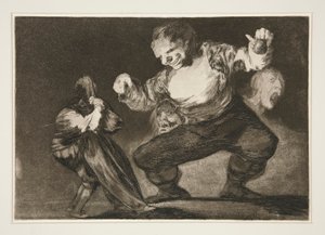 Bobalicón, tav. 4 dalla serie Los proverbios da Francisco de Goya