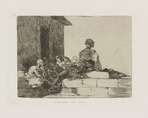 Clamori invano, pl. 54 dalla serie Los desastres de la guerra (I disastri della guerra) da Francisco de Goya
