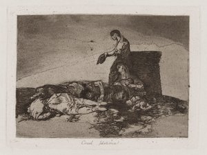 Cruel l?stima!, pl. 48 dalla serie Los desastres de la guerra (I disastri della guerra)