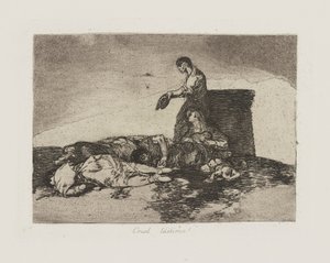 Crudel lamento!, tav. 48 dalla serie I disastri della guerra da Francisco de Goya