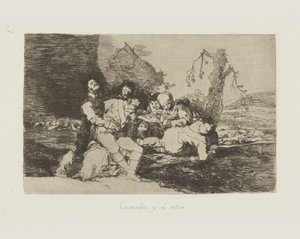 Curarli, e avanti il prossimo, pl. 20 dalla serie Los desastres de la guerra (I disastri della guerra) da Francisco de Goya