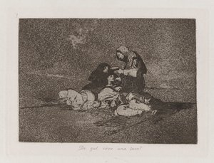 A cosa serve una tazza?, Tavola 59 da I disastri della guerra da Francisco de Goya