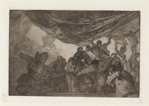 Disparate claro (Follia chiara), noto anche come Sin recomendarse a Dios ni al diablo, dalla serie Los disparates (Los proverbios) da Francisco de Goya