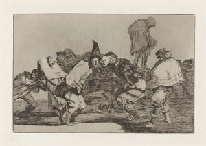 Disparate de carnabal (Follia di Carnevale), noto anche come Alegrias antruejo, que mañana seras ceniza (Rallegrati, Carnevale, perché domani sarai cenere), dalla serie Los disparates (I proverbi) da Francisco de Goya