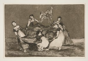 Disparate femenino (Follia Femminile), tav. 1 dalla serie Los proverbios da Francisco de Goya