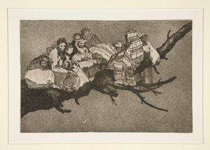 Disparate ridiculo, pl. 3 dalla serie Los proverbios da Francisco de Goya