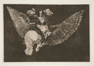 Disparate volante (Follia volante), tav. 5 dalla serie Los proverbios da Francisco de Goya