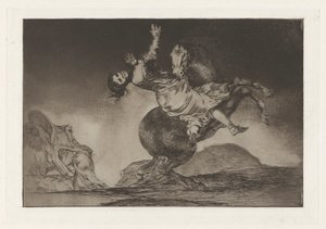 Il cavallo rapitore, anche noto come La donna e il puledro, che li domi un altro, dalla serie Los disparates (Los proverbios)