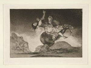 Il cavallo rapitore, tav. 10 dalla serie Los proverbios