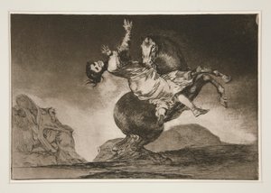 Il cavallo rapitore, tav. 10 dalla serie Los proverbios