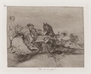 Questo è il peggio! (Plate 74 da Los desastres de la guerra) da Francisco de Goya