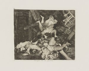 Estragos de la guerra. (Ravages of War.), pl. 30 dalla serie Los desastres de la guerra (I disastri della guerra) da Francisco de Goya