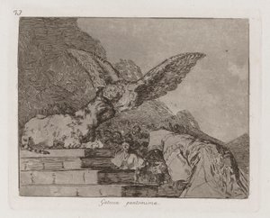 Gatesca pantomima, Tavola 73 da Los desastres de la guerra da Francisco de Goya