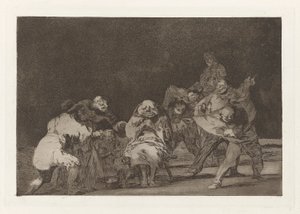 La lealtà, anche conosciuta come El que no te ama, burlando te difama, dalla serie Los disparates da Francisco de Goya