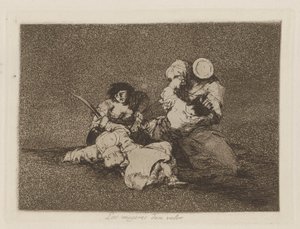 Le donne danno coraggio, tav. 4 dalla serie I disastri della guerra da Francisco de Goya