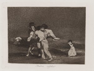 Madre infelice!, Tavola 50 da Los desastres de la guerra da Francisco de Goya
