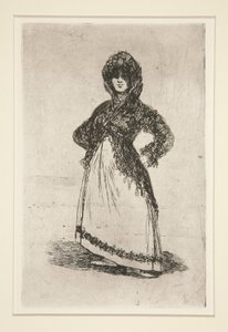 Maja [con sfondo chiaro] da Francisco de Goya
