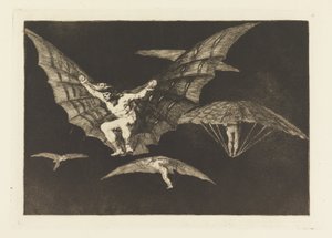 Modo di volare, tavola 13 in Proverbi da Francisco de Goya
