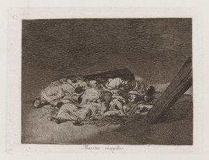 Muertos recogidos, Tavola 63 da Los desastres de la guerra da Francisco de Goya