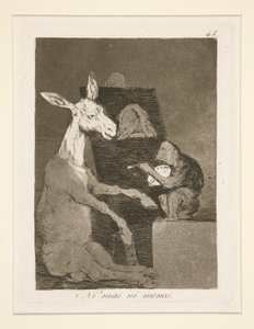 Ni mas ni menos, tav. 41 dalla serie Los caprichos da Francisco de Goya