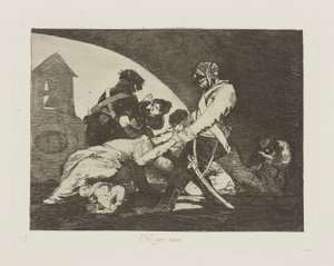 Neanche queste, tav. 11 dalla serie I disastri della guerra da Francisco de Goya