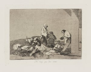 Non bisogna gridare. da Francisco de Goya