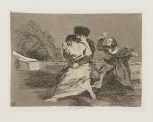 No quieren. (Non vogliono) da Francisco de Goya