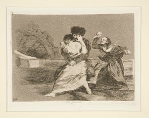 Non vogliono [sic] (Non vogliono) da Francisco de Goya