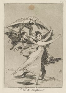 No te escaparás, Tavola 72 dalla serie Los caprichos da Francisco de Goya