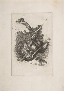 Vecchia donna su un
