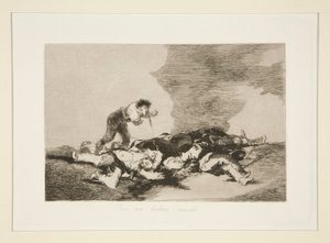 Para eso habeis nacido (Questo è ciò per cui siete nati), tav. 12 da Los desastres de la guerra da Francisco de Goya