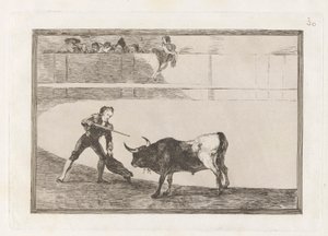 Pedro Romero che uccide il toro fermo