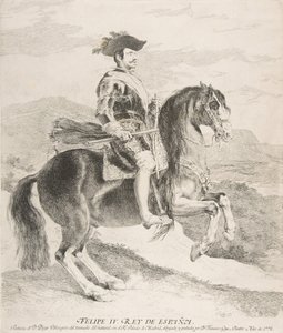 Filippo IV a cavallo, dopo Velázquez, 1778 da Francisco de Goya
