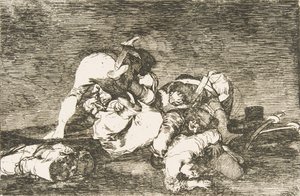 Tavola 10 da I disastri della guerra: Né questi