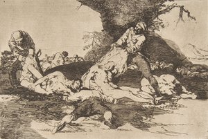 Tavola 16 da I disastri della guerra Los Desastres de La Guerra: Loro..., 1810 pubblicato 1863 da Francisco de Goya