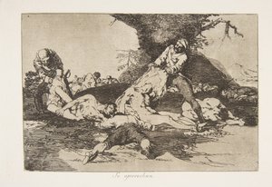 Tavola 16 da I disastri della guerra: T..., 1810 pubblicato nel 1863 da Francisco de Goya