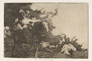 Tavola 17 da I disastri della guerra: Loro, 1810 pubblicato 1863 da Francisco de Goya