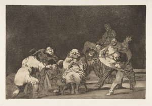 Tavola 17 dai Disparates: Lealtà, ca. 1816-23 pubblicato 1864 da Francisco de Goya