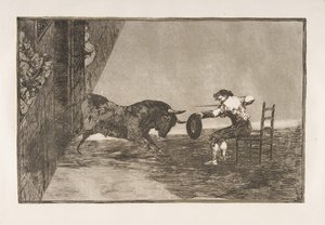 Tavola 18 della Tauromachia: Il coraggio di Martincho nell