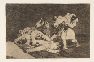 Tavola 21 da I disastri della guerra: È stato..., 1810 pubblicato 1863 da Francisco de Goya