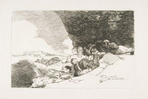 Piastra 23 da I disastri della guerra: Lo stesso altrove da Francisco de Goya