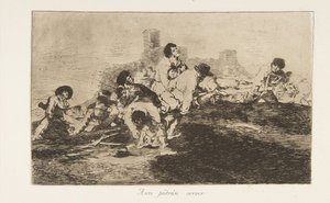 Tavola 24 da I disastri della guerra: Los Desastres de la Guerra, 1810 pubblicato 1863 da Francisco de Goya