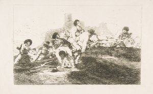 Tavola 24 da I disastri della guerra: Possono ancora essere utili, 1810 da Francisco de Goya