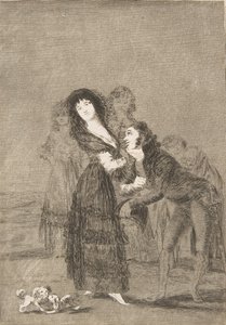 Tavola 27 da Los Caprichos: Chi è più vinto, 1799