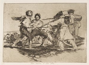 Tavola 2 da I disastri della guerra: Rightl..., 1810 pubblicato 1863 da Francisco de Goya