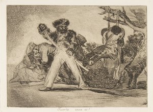 Tavola 31 da I disastri della guerra: Quello..., 1810 pubblicato 1863 da Francisco de Goya