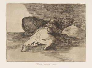 Tavola 40 da I disastri della guerra: He ge... da Francisco de Goya