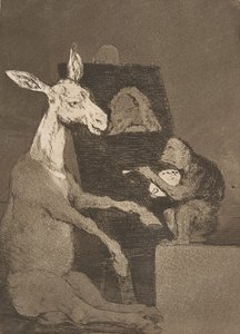 Tavola 41 da Los Caprichos: Né più né meno da Francisco de Goya