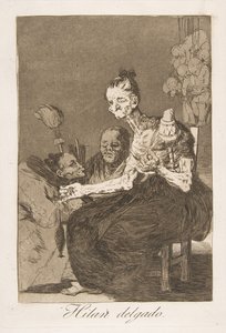 Filano finemente (Hilan delgado) da Francisco de Goya